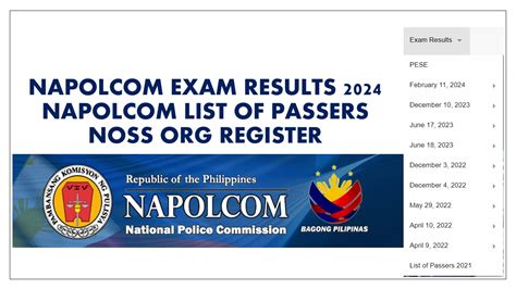 when is the next napolcom exam 2024 requirements|FULL RESULTS: June 2024 NAPOLCOM exam list of passers, top 20.